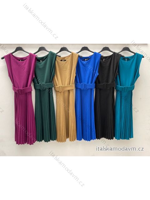 Šaty bez rukávu dámské (S/M ONE SIZE) ITALSKÁ MÓDA IMPDY22MDUE992087