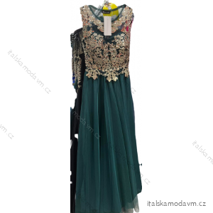 Šaty elegantní bez rukávu dlouhé plesové dámské (S/M ONE SIZE) ITALSKÁ MÓDA IMM22Z8446