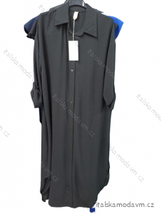 Šaty košilové dlouhý rukáv dámské (S/M ONE SIZE) ITALSKá MóDA IM322247