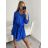 Šaty elegantné košeľové dlhý rukáv dámske (S/M/L ONE SIZE) TALIANSKA MóDA IM4221050