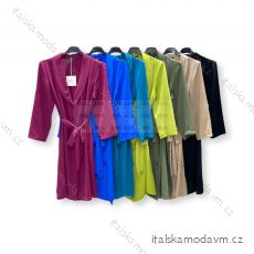 Šaty košilové dlouhý rukáv dámské (S/M ONE SIZE) ITALSKÁ MÓDA IMPHD2222542