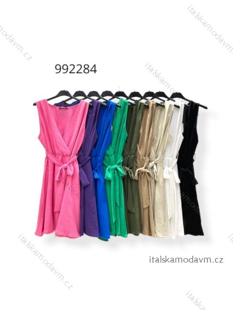 Šaty elegantní bez rukávu dámské (S/M ONE SIZE) ITALSKÁ MÓDA IMPHD22992284