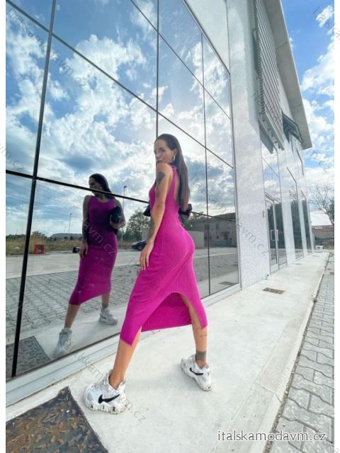 Šaty bez rukávu dámské (S/M ONE SIZE) ITALSKÁ MÓDA IMPBB22Y22808