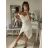 Šaty elegantní carmen krátké bez rukávu dámské (S/M ONE SIZE) ITALSKá MóDA IM322308
