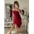 Šaty elegantní carmen krátké bez rukávu dámské (S/M ONE SIZE) ITALSKá MóDA IM322308