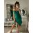Šaty elegantní carmen krátké bez rukávu dámské (S/M ONE SIZE) ITALSKá MóDA IM322308