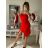Šaty elegantní carmen krátké bez rukávu dámské (S/M ONE SIZE) ITALSKá MóDA IM322308