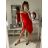 Šaty elegantní carmen krátké bez rukávu dámské (S/M ONE SIZE) ITALSKá MóDA IM322308