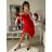 Šaty elegantní carmen krátké bez rukávu dámské (S/M ONE SIZE) ITALSKá MóDA IM322308