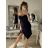 Šaty elegantní carmen krátké bez rukávu dámské (S/M ONE SIZE) ITALSKá MóDA IM322308