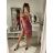 Šaty elegantní carmen krátké bez rukávu dámské (S/M ONE SIZE) ITALSKá MóDA IM322308