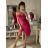 Šaty elegantní carmen krátké bez rukávu dámské (S/M ONE SIZE) ITALSKá MóDA IM322308