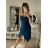 Šaty elegantné carmen krátké bez rukávov dámske (S/M ONE SIZE) TALIANSKA MóDA IM322308/DR