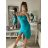 Šaty elegantné carmen krátké bez rukávov dámske (S/M ONE SIZE) TALIANSKA MóDA IM322308/DR