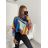 Sveter oversize dlouhý rukáv tenký s potlačou dámsky (M/L ONE SIZE) TALIANSKA MóDA IMB22ABSTRA