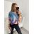 Sveter oversize dlouhý rukáv tenký s potlačou dámsky (M/L ONE SIZE) TALIANSKA MóDA IMB22ABSTRA