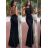 Šaty elegantní společenské dlouhé na ramínka dámské (S/M ONE SIZE) ITALSKá MóDA IMM22LS9714 červená S/M