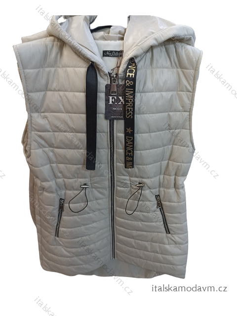 Vesta s kapucí bez rukávu dámské (S/M/L) ITALSKá MóDA IM322355