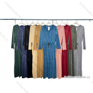 Šaty teplé dlouhý rukáv dámské nadrozměr (XL/2XL ONE SIZE) ITALSKá MóDA IM4221062