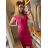 Šaty púzdrové spoločenské elegantné bez rukávov dámske (S-XL) TALIANSKA MÓDA IMM22Q51239/DR