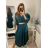 Šaty s opaskom dlhý rukáv dámske (S/M/L ONE SIZE) TALIANSKA MÓDA IMWA223453
