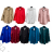 Košile oversize saténová  dlouhý rukáv dámská (S/M/L/XL ONE SIZE) ITALSKÁ MODA IMD22794/DR červená L/XL
