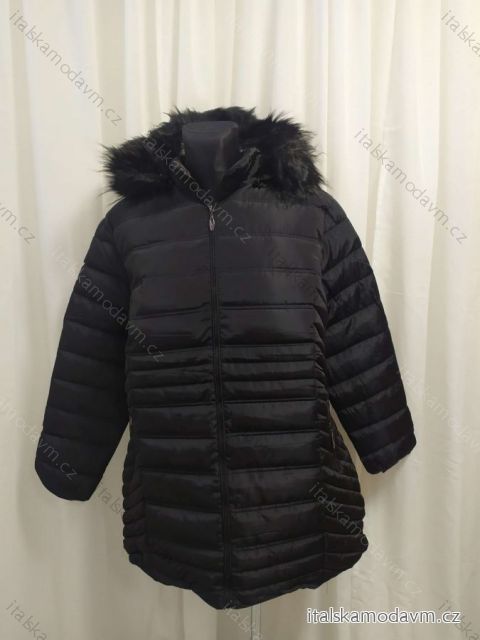 Bunda s kapucí dámská nadrozměr (4XL-8XL) BESS222251 Černá 5XL