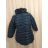 Bunda s kapucňou dámska nadrozmer (4XL-8XL) BESS222251 petrolejová 5XL