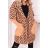 Cardigan dlhý alpaka dlhý rukáv dámsky (S / M ONE SIZE) TALIANSKÁ MÓDA IMWA216644