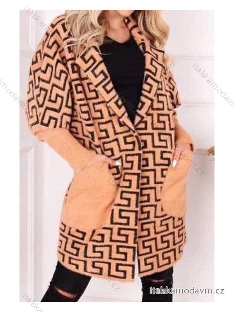 Cardigan dlhý alpaka dlhý rukáv dámsky (S / M ONE SIZE) TALIANSKÁ MÓDA IMWA216644