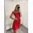 Šaty carmen  dámské (S/M ONE SIZE) ITALSKÁ MÓDA IM322350 starorůžová tmavá S/M