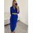 Šaty s opaskom 3/4rukáv dámske (M/L/XL ONE SIZE) TALIANSKA MóDA IM422BELT/DR M / L staroružová