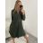 Šaty elegantný dlhý rukáv dámske (S/M/L ONE SIZE) TALIANSKA MÓDA IMWB22222/DR S/M vínová