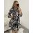 Šaty košilové oversize dlouhý rukáv dámské (S/M/L ONE SIZE) ITALSKÁ MÓDA IMWGS223367/DR S/M zelená světlá