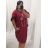 Šaty oversize krátký rukáv dámské nadrozměr (4XL/5XL ONE SIZE) ITALSKÁ MÓDA IM422FLUFF