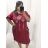 Šaty oversize krátký rukáv dámské nadrozměr (4XL/5XL ONE SIZE) ITALSKÁ MÓDA IM422FLUFF