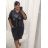 Šaty oversize krátký rukáv dámské nadrozměr (4XL/5XL ONE SIZE) ITALSKÁ MÓDA IM422FLUFF
