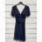 Šaty společenské elegantní letní krátký rukáv dámské (S/M ONE SIZE) ITALSKÁ MÓDA IMPSH2235981