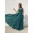 Šaty dlhé elegantné spoločenské letné na ramienka dámske (S/M ONE SIZE) TALIANSKA MÓDA IMPSH2260012