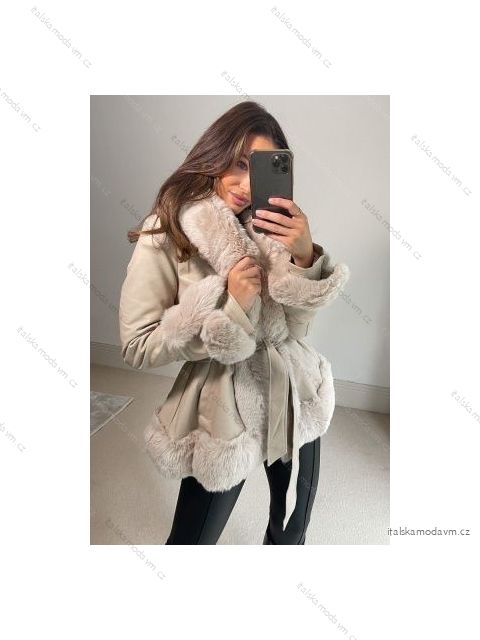 Kabát dlhý rukáv dámský (S/M ONE SIZE) TALIANSKA MÓDA IMPBB22C0092