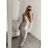 Šaty letné dlhé na ramienka dámske (S/M ONE SIZE) TALIANSKA MÓDA IMPBB22B23820
