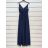 Šaty elegantní společenské na ramínka dámské (S/M ONE SIZE) ITALSKÁ MÓDA IMPSH2280556