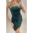 Šaty semišové elegantní na ramínka dámské (S/M ONE SIZE) ITALSKÁ MÓDA IMPBB22B22988