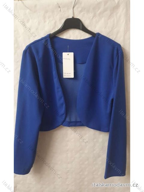 Bolerko dlouhý rukáv dámský (S/M/L ONE SIZE) ITALSKá MóDA IM322203/DR Modrá královská M/L
