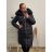 Kabát zimní dámský nadrozměr (3XL-7XL) LIBLAND LIB22LD-7688B tmavě modrá 4XL