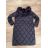 Kabát zimní dámský nadrozměr (3XL-7XL) LIBLAND LIB22LD-7688B tmavě modrá 5XL