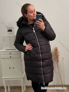 Kabát zimní dámský nadrozměr (3XL-7XL) LIBLAND LIB22LD-7688B černá