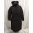 Kabát zimní dámský (M-2XL) POLSKÁ  MÓDA HKW223560 černá XL