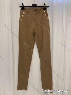Kalhoty elegantní dlouhé dámské (S/M ONE SIZE) ITALSKÁ MÓDA IMWB22309