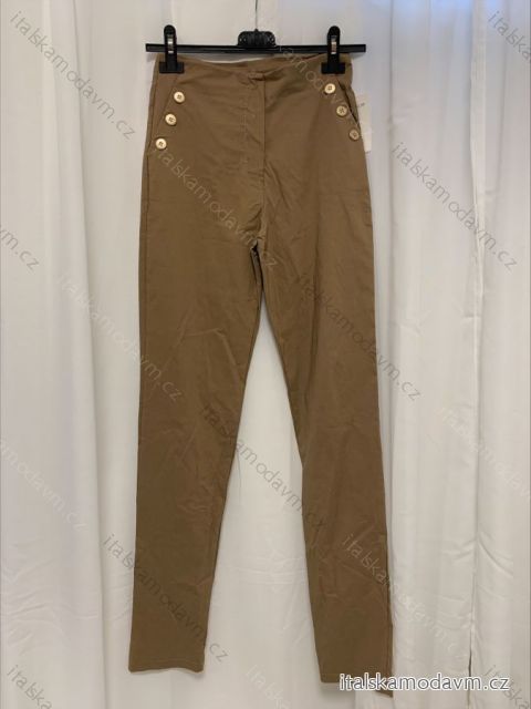 Kalhoty elegantní dlouhé dámské (S/M ONE SIZE) ITALSKÁ MÓDA IMWB22309